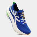 Tênis Corre Turbo Azul Royal Verde